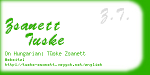 zsanett tuske business card